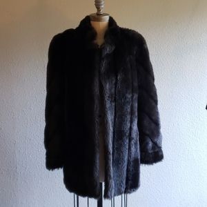 Vintage Mob Wife Aesthetic faux fur womans coat